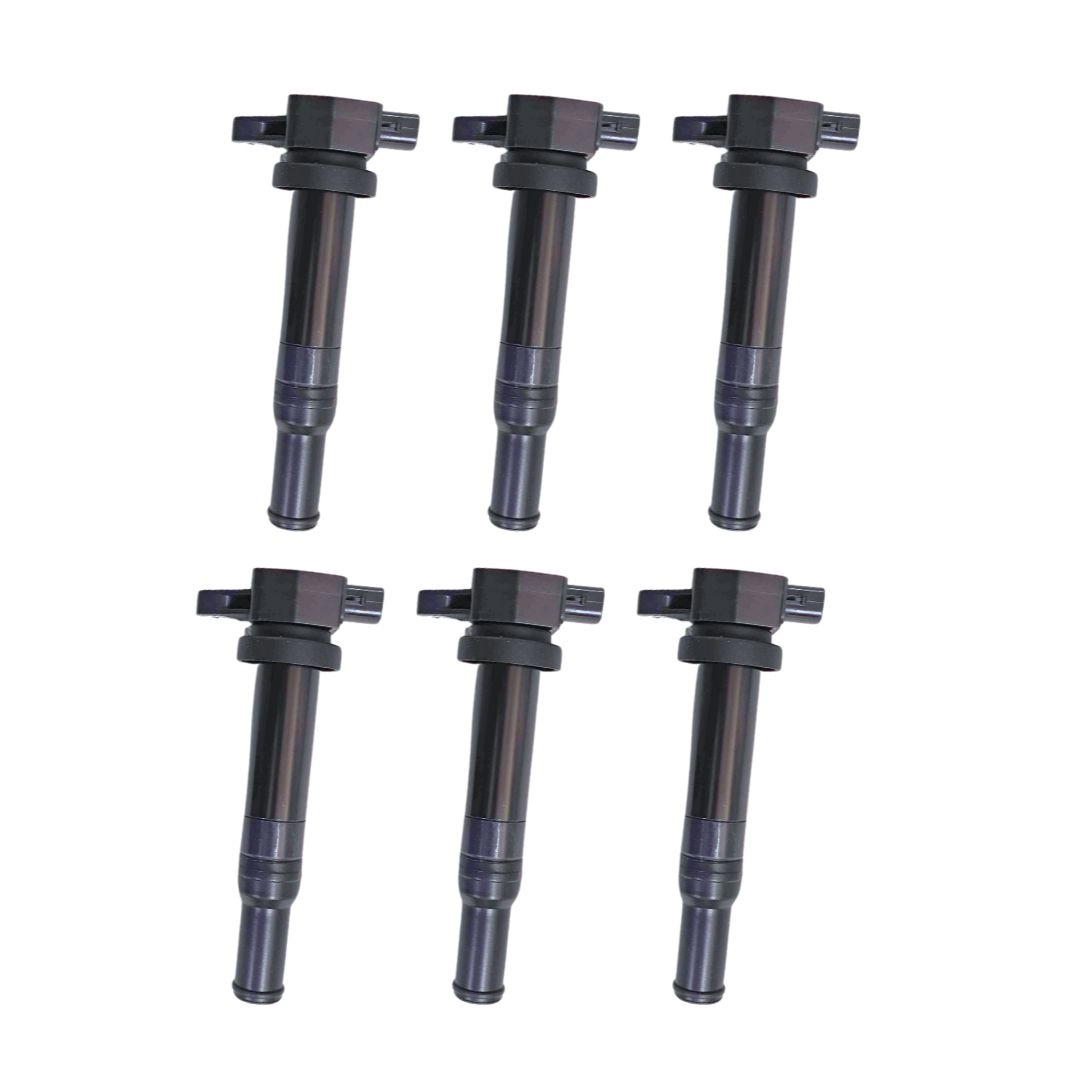 Kit 6 Bobina de Ignição Para Santa Fe 2.7 2002 a 2010 Hella Kit 6 Bobina de Ignição Para Santa Fe 2.7 2002 a 2010 Hella