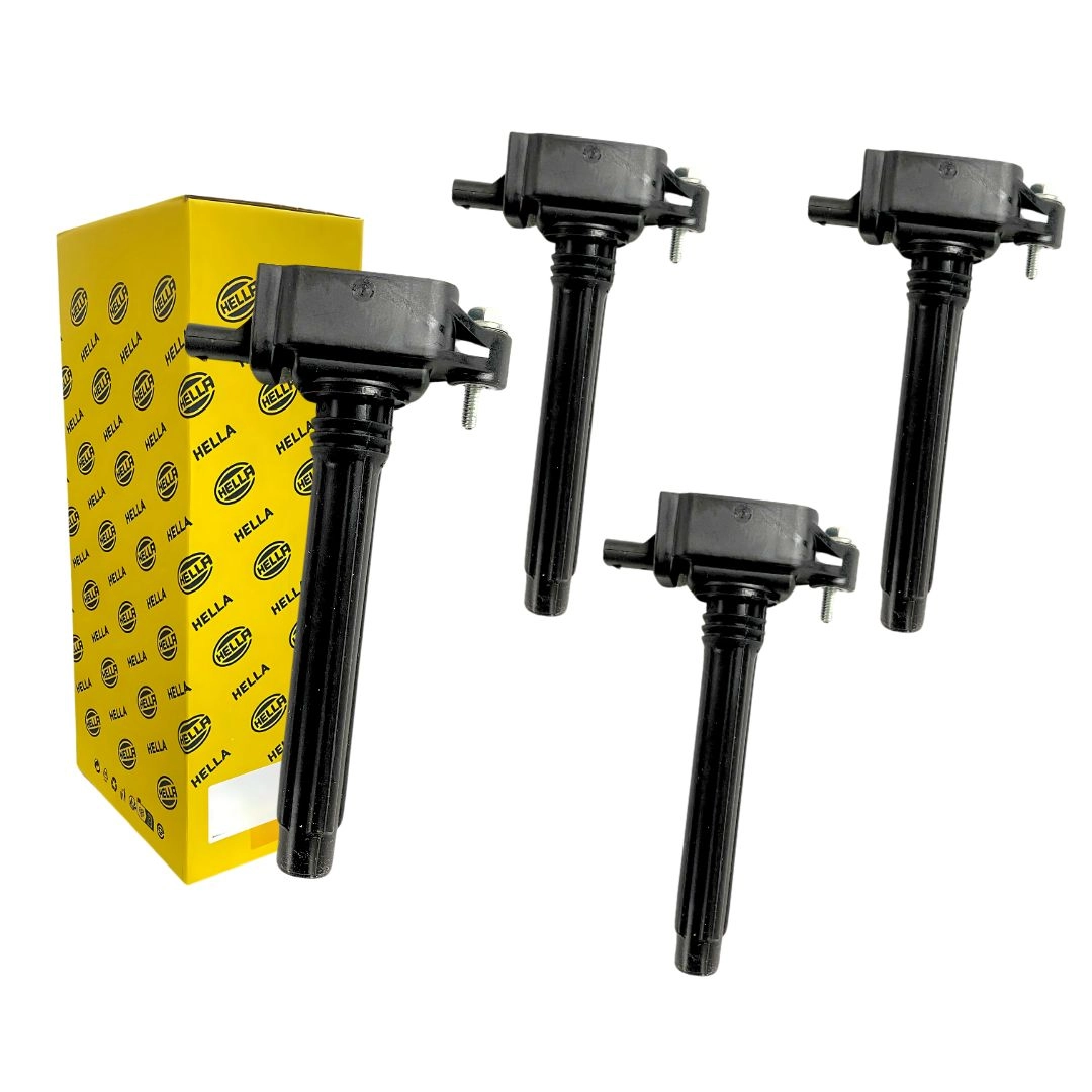 Kit 4 Bobina Ignição Para Jeep Compass 2.0 2016 a 2021 Hella Kit 4 Bobina Ignição Para Jeep Compass 2.0 2016 a 2021 Hella