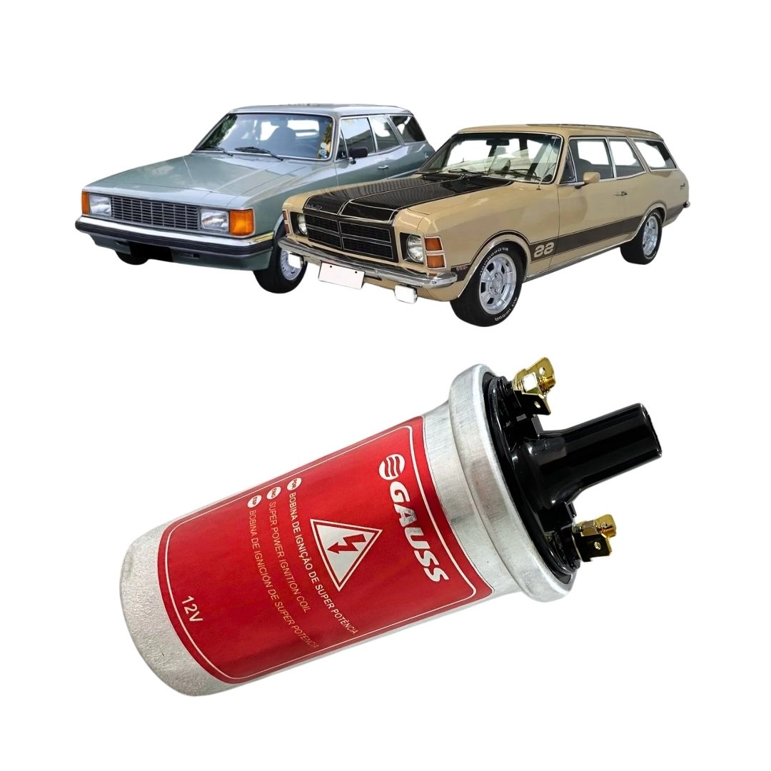 Bobina Ignição 12v Para Caravan 4.1 1974 a 1992 0221119021 Bobina Ignição 12v Para Caravan 4.1 1974 a 1992 0221119021