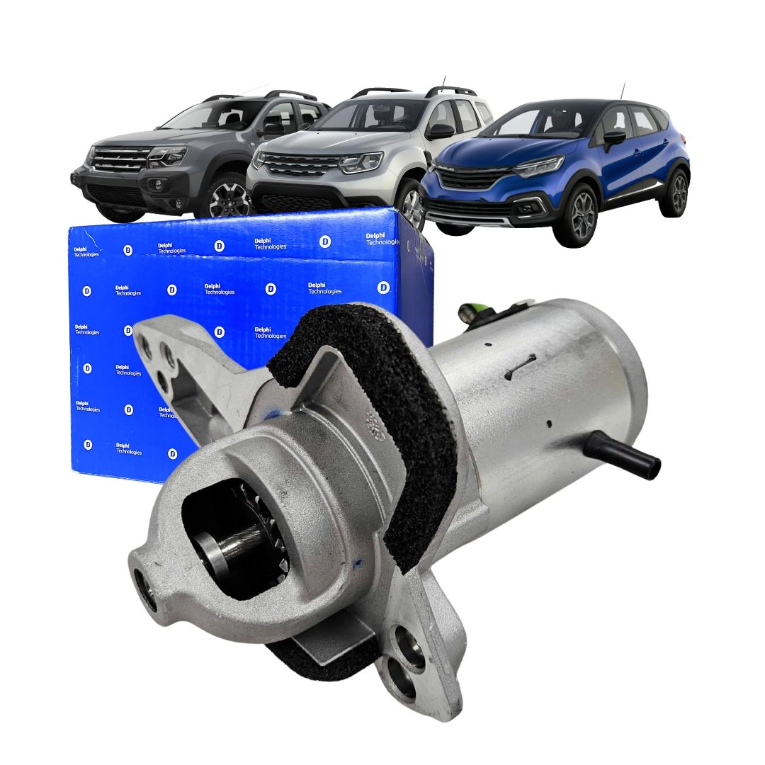 Motor De Partida Arranque 12v 13 Dentes Para Duster Oroch Captur 1.3 Turbo Após 21 Delco Remy Delphi