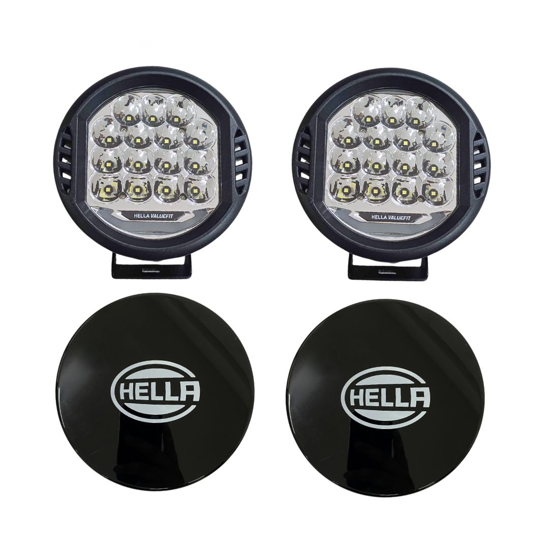 Par Farol Auxiliar Milha Led Valuefit 500 Led 22.5w 12/24v Feixe 200 Metros Hella 1F7358117161