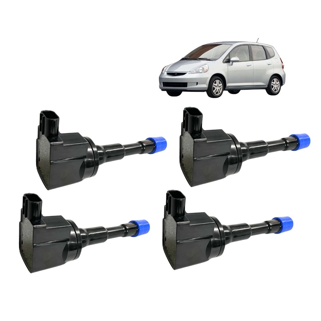 Kit 4 Bobina Ignição Traseira Para Honda Fit 1.4 Hella