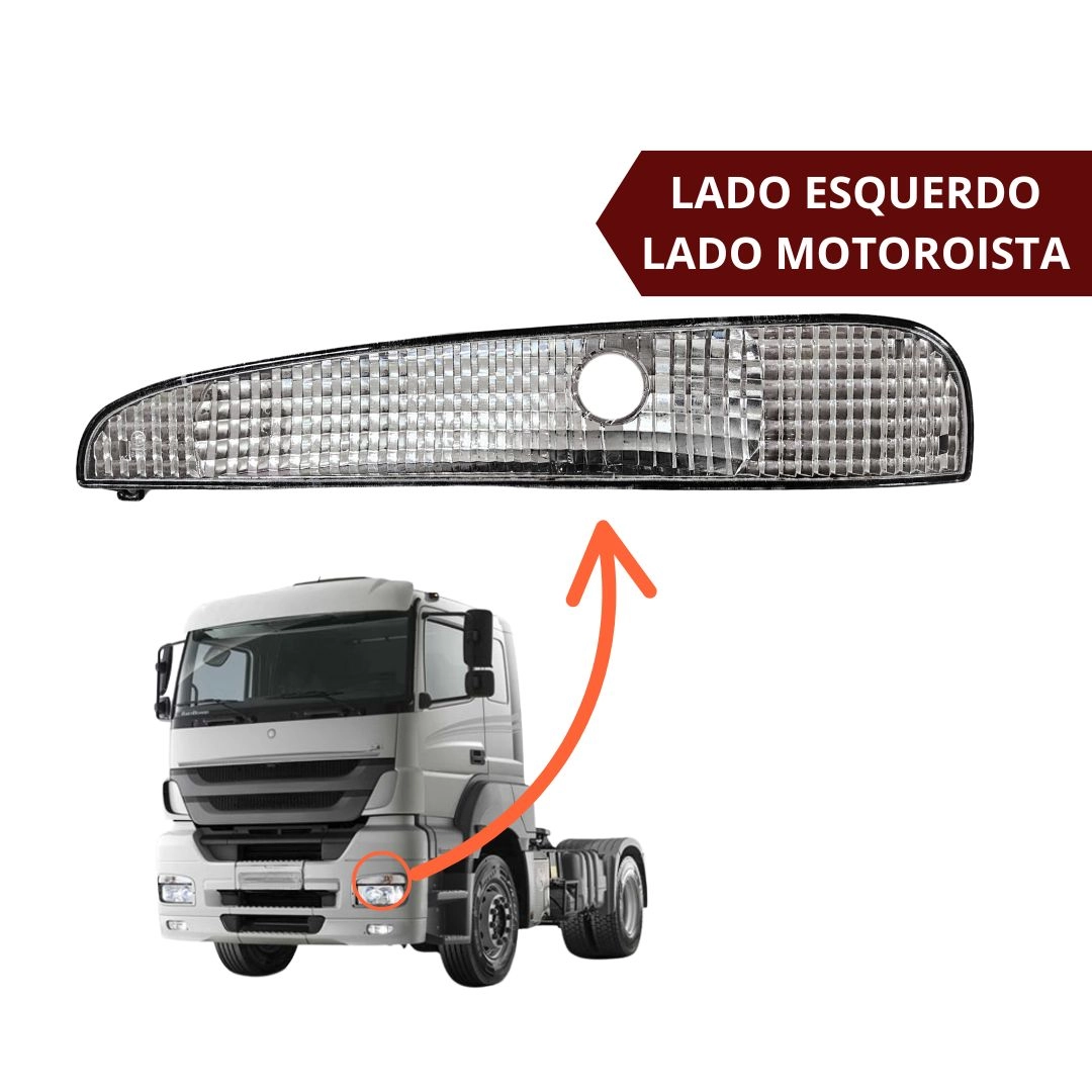 Par Lanterna Pisca Seta Dianteira Para MB Axor 2006 a 2022