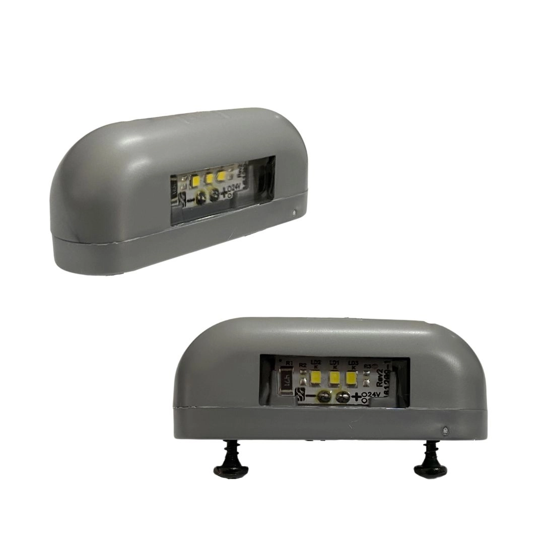 Kit Lanterna Traseira Carretinha Led Vermelha + Luz de Placa