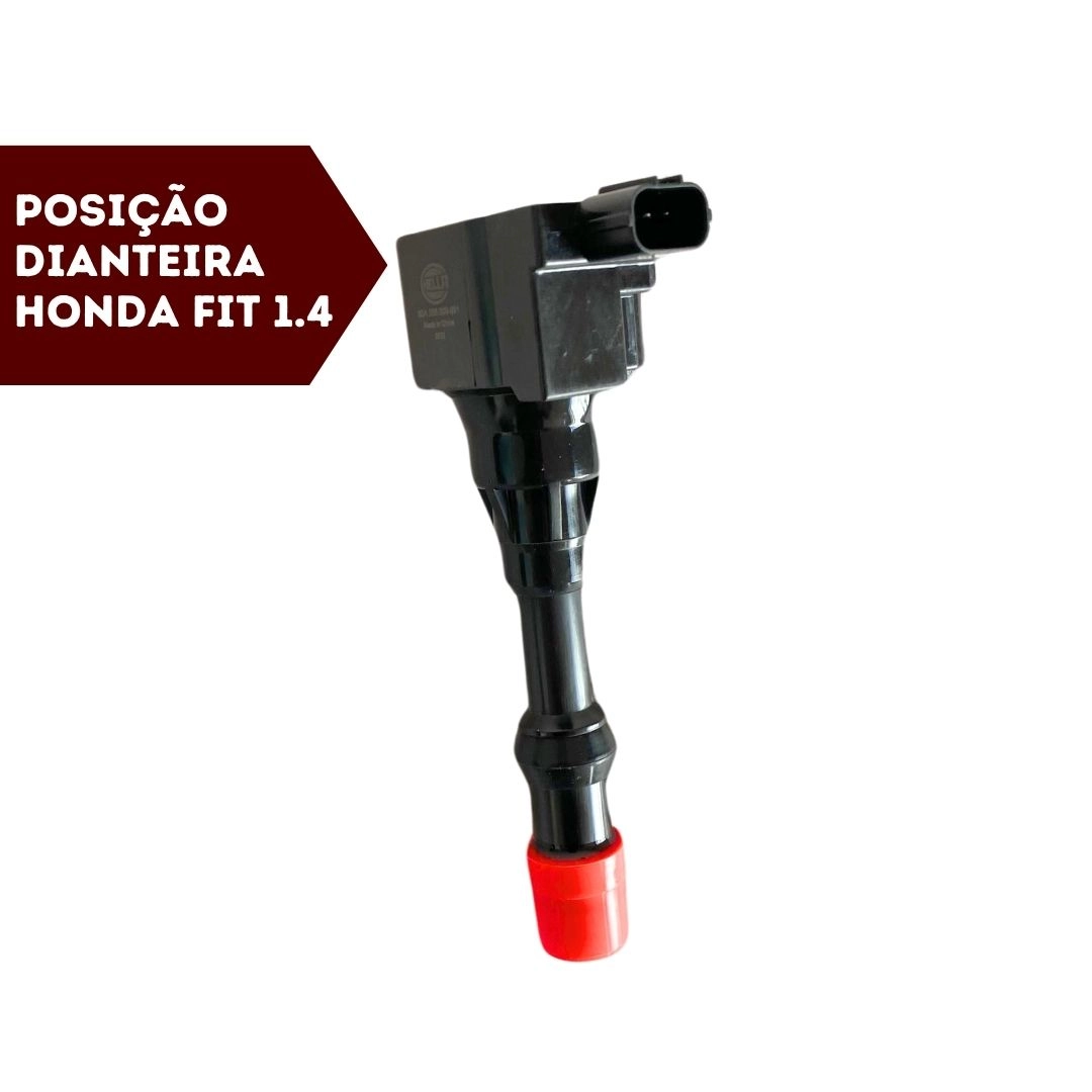 Kit 8 Bobina Ignição Honda Fit 1.4 Traseira Dianteira Hella