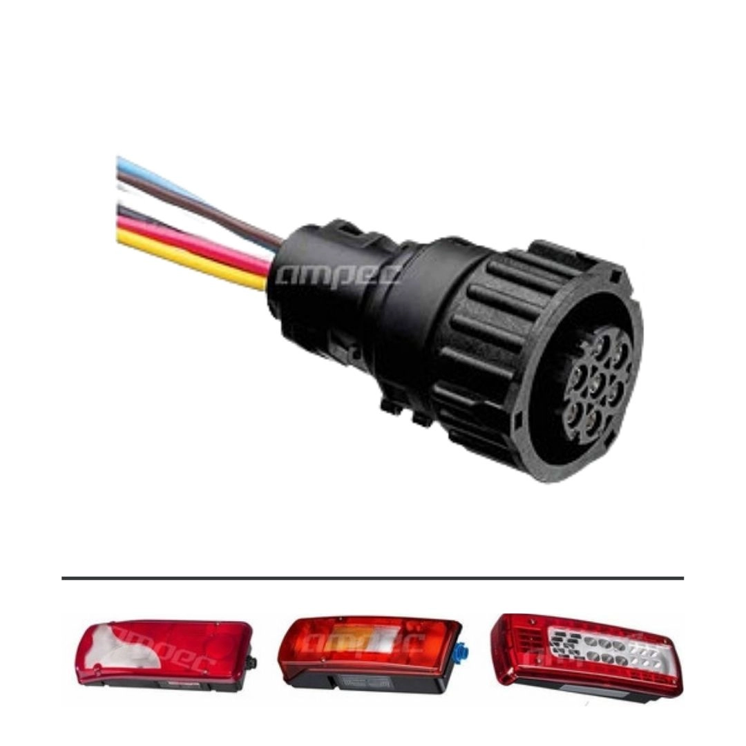 Chicote Conector Redondo 7 Vias Chicote Conector Redondo 7 Vias