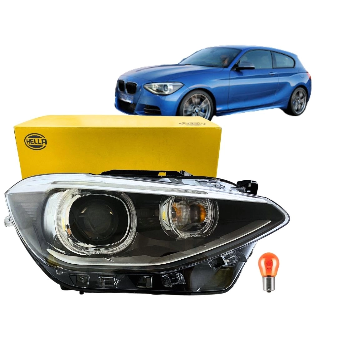 Farol Para BMW 120i 125i M135i 2011 a 2019 Bi Xenon LD Hella