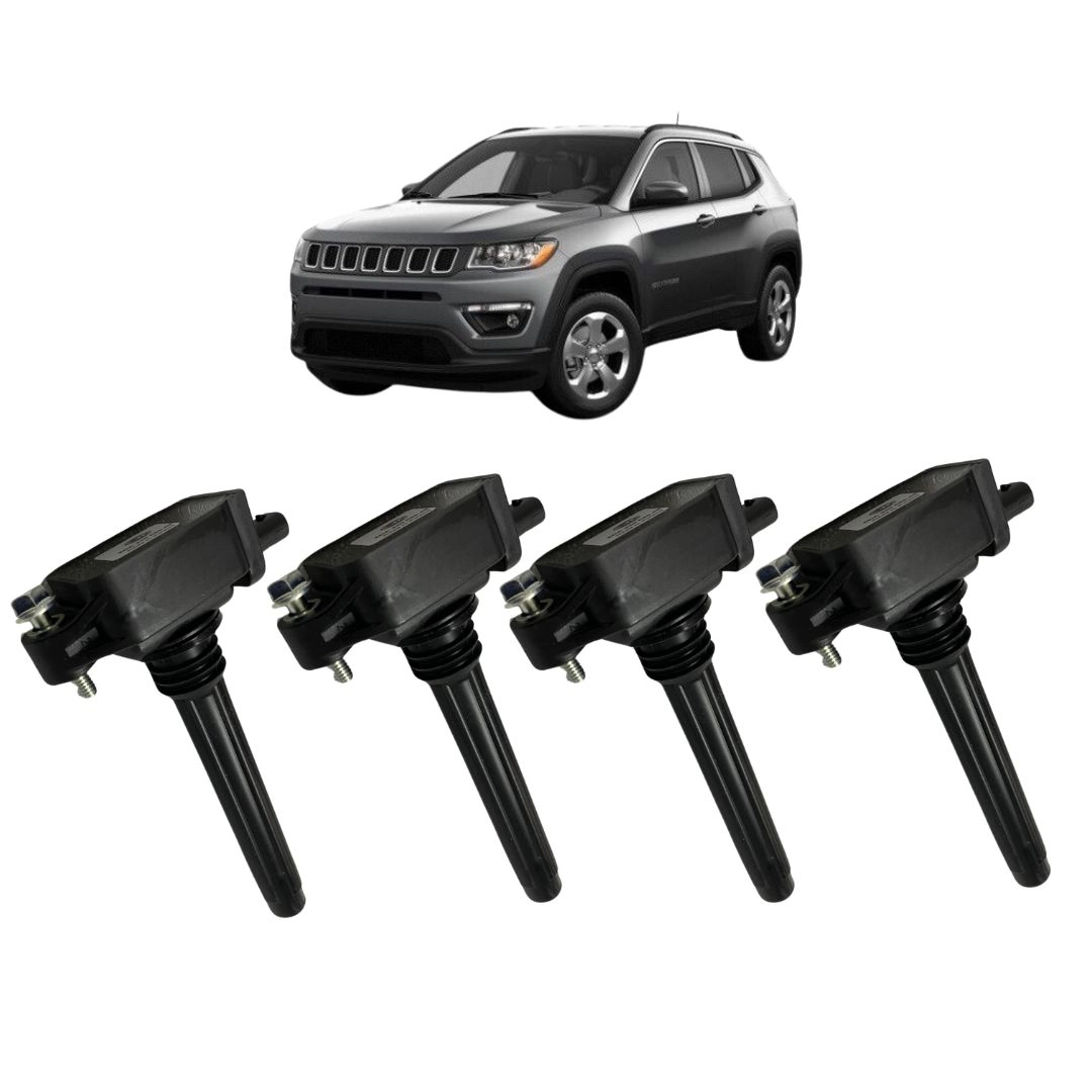 Kit 4 Bobina Ignição Para Jeep Compass 2.0 2016 a 2021 Hella Kit 4 Bobina Ignição Para Jeep Compass 2.0 2016 a 2021 Hella