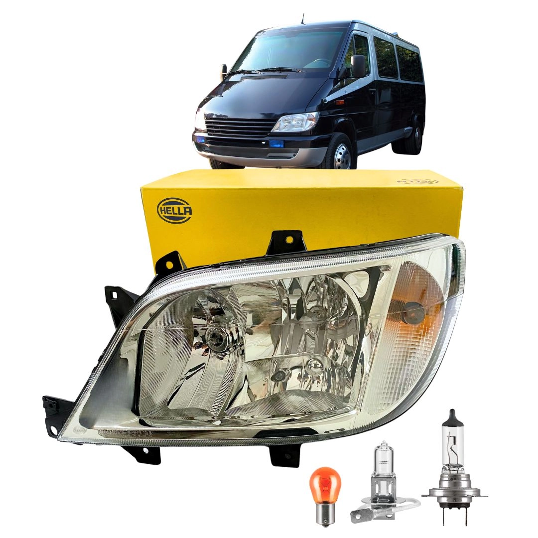 Farol Para Sprinter 314 NGT 316 CDI 2000 a 2006 LE Hella Farol Para Sprinter 314 NGT 316 CDI 2000 a 2006 LE Hella