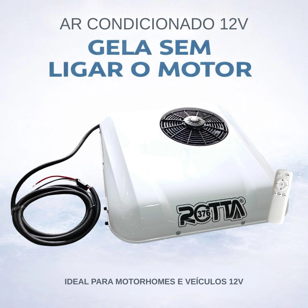 Kit Ar-Condicionado Caminhão Motorhome Van Elétrico Teto 12V Inverter 7.000 BTUS Kit Ar-Condicionado Caminhão Motorhome Van Elétrico Teto 12V Inverter 7.000 BTUS