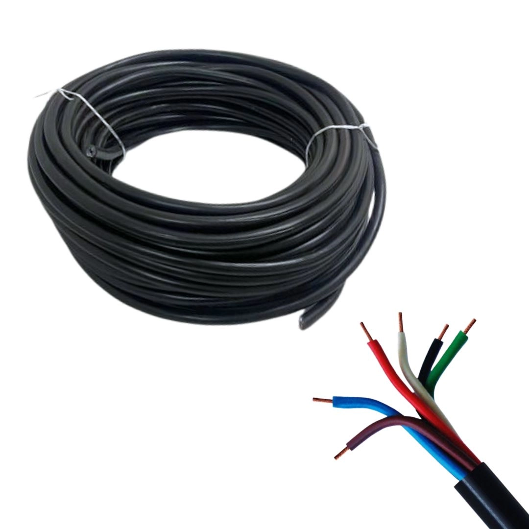 Cabo PP 6 vias 1mm Cobre Rolo c/ 25 Metros DNI Hyb PP 610 Cabo PP 6 vias 1mm Cobre Rolo c/ 25 Metros DNI Hyb PP 610