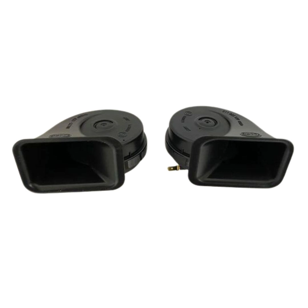 Par de Buzina Caracol Hella 12V Universal Grave e Agudo 110dB Buzina Dupla Potente