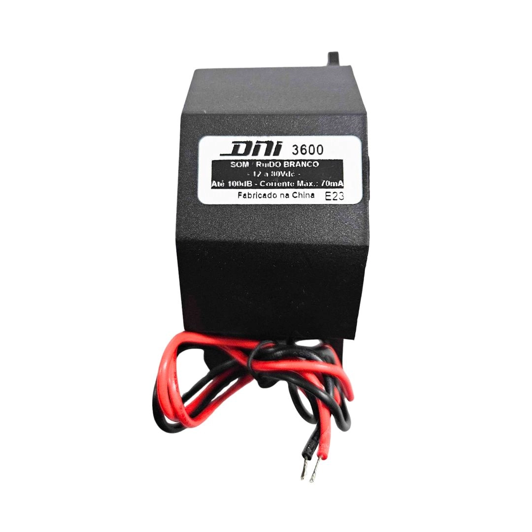 Sirene Marcha Ré Direcional Universal 12v a 80v Som Branco