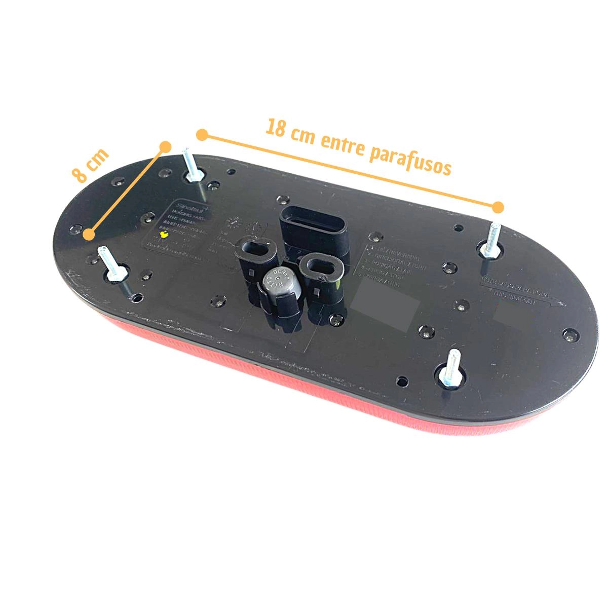 Par Lanterna Traseira LED 24V Carreta Randon Módulo R RED Par Lanterna Traseira LED 24V Carreta Randon Módulo R RED