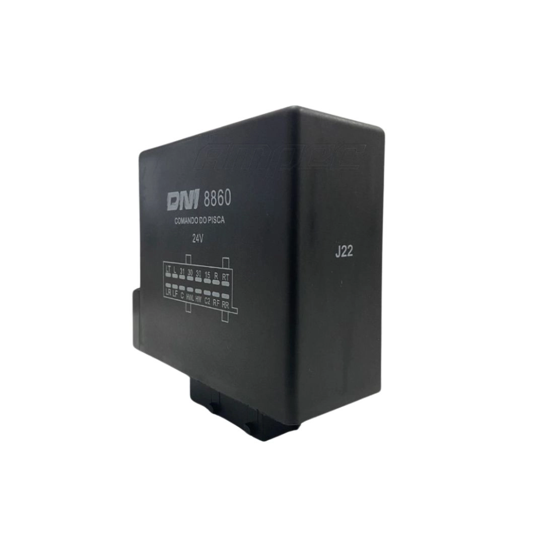 Rele Comando Pisca Compatível Scania 24V 16 Terminais Rele Comando Pisca Compatível Scania 24V 16 Terminais