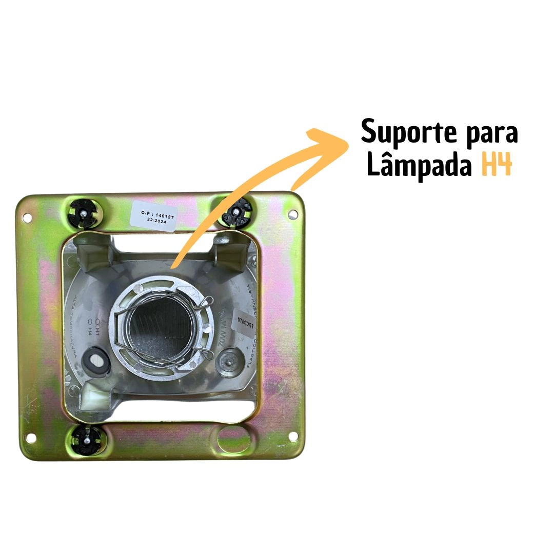 Kit 4 Farol Para MB Bicudo 93 a 04 + lâmpada 12V