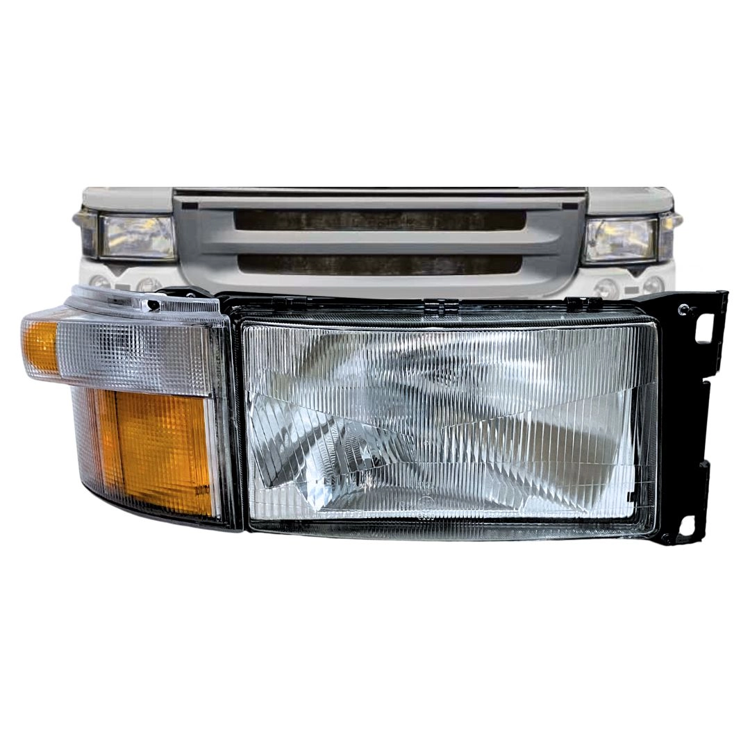 Farol Dianteiro Principal 24v E Pisca Seta Para Scania Série 4 5 6 PGR Lado Direito Autolux 1732510 Farol Dianteiro Principal 24v E Pisca Seta Para Scania Série 4 5 6 PGR Lado Direito Autolux 1732510