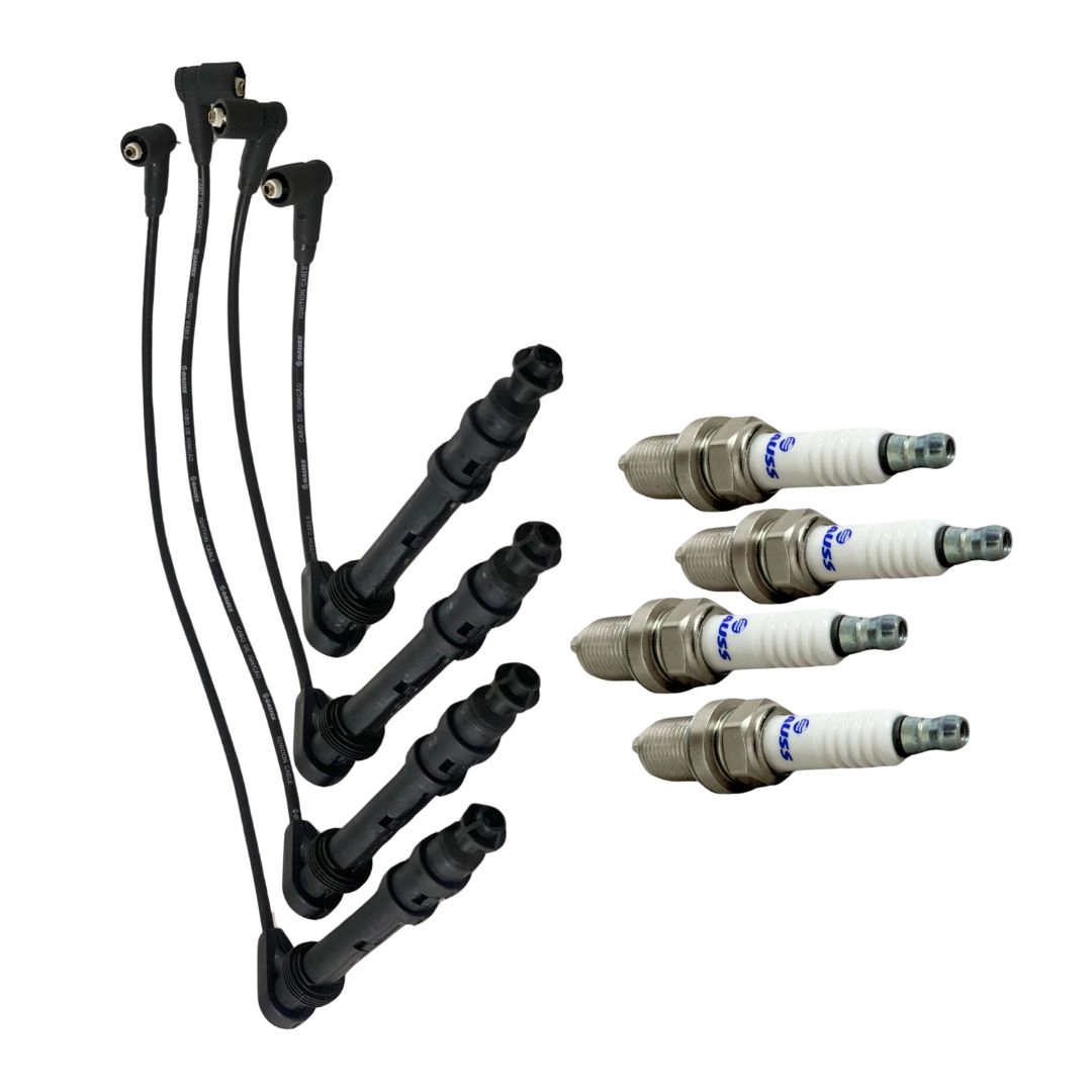 Conjunto Cabo E Vela De Ignição Para Doblo 1.6 2001 a 2003