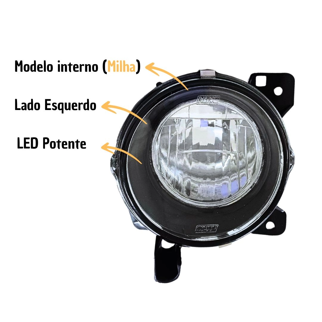 Farol Auxiliar Milha Para Scania Série S4 S5 Black LE