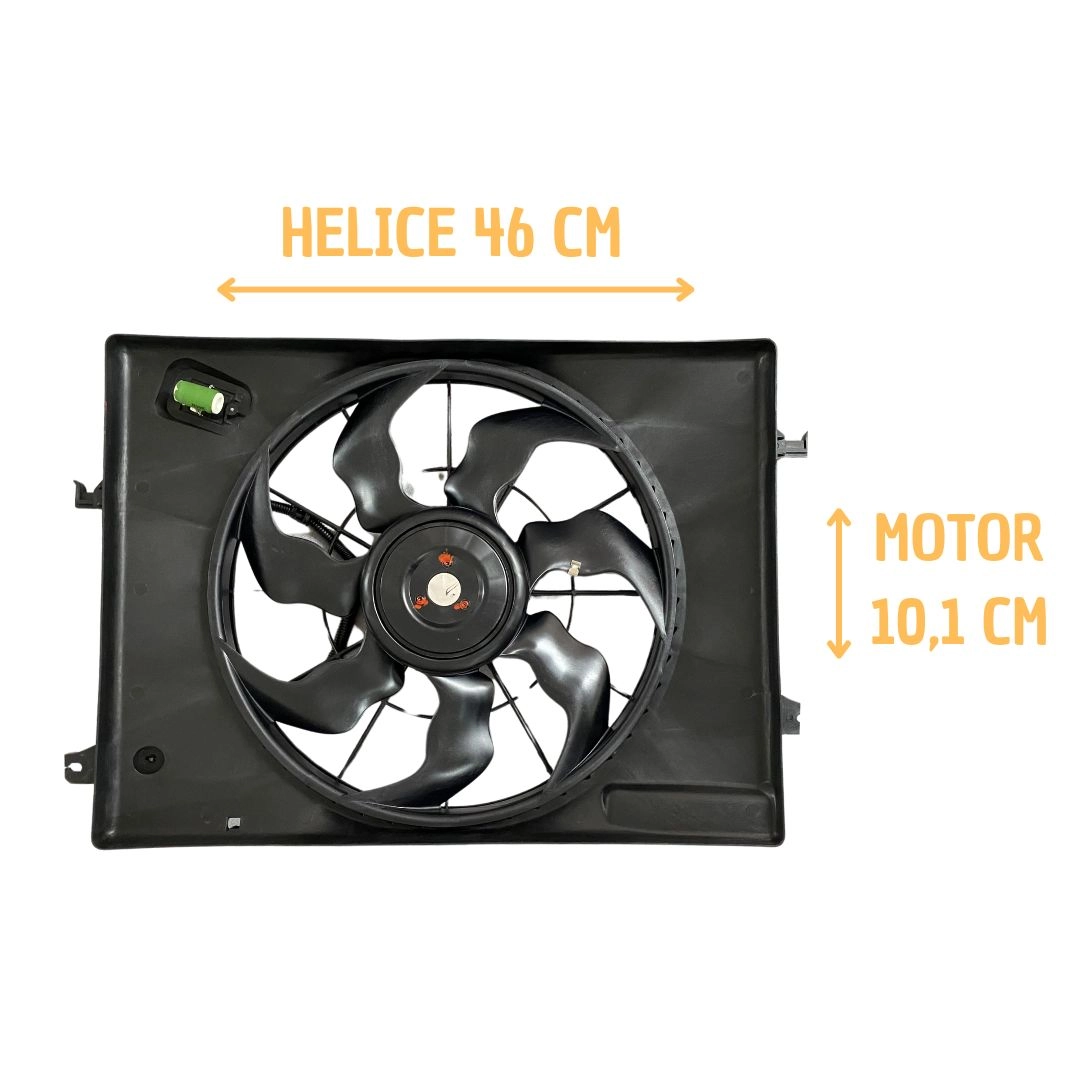 Ventoinha Com Defletor Radiador Para Tucson Sportage