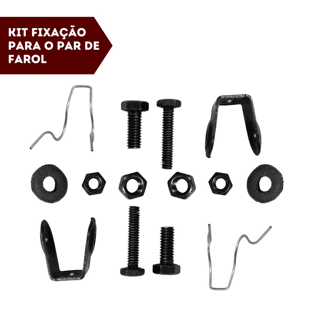 Par Farol Auxiliar Para Voyage Quadrado 1987 a 1995 Vidro Par Farol Auxiliar Para Voyage Quadrado 1987 a 1995 Vidro