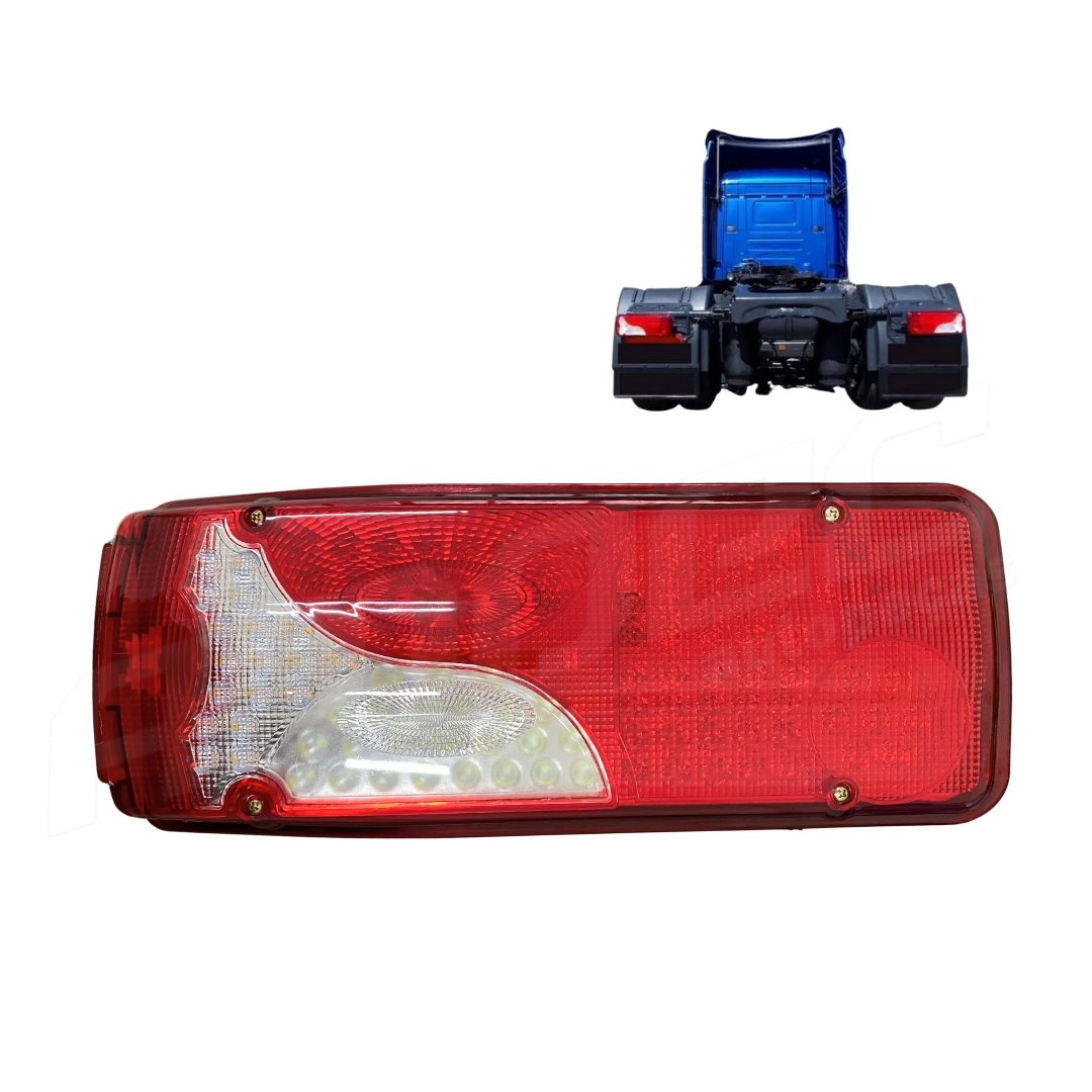 Lanterna Traseira Botinha LED 24v Para Scania Série 4 Scania Série 5 Após 2007 Com Vigia  Esquerdo