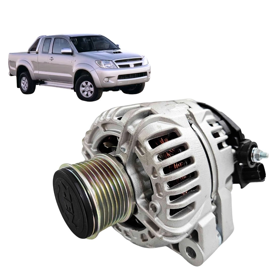 Alternador 85A 12V 7 Filetes Para Toyota Hilux 2.5 16v Hilux 3.0 16v Após 2005 Zen 41005 0124315033
