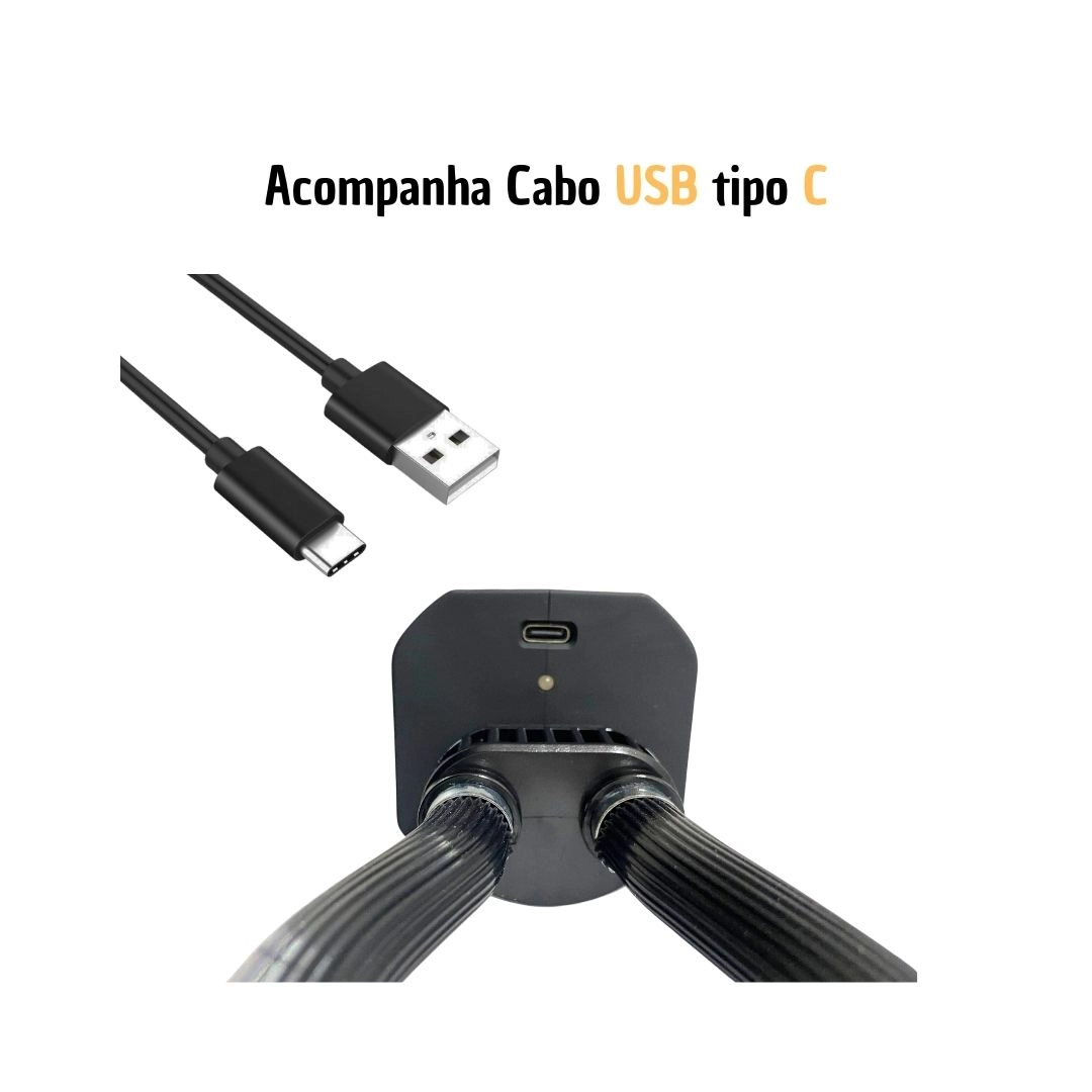 Lanterna Capo do Motor Led Com Gancho USB Recarregavel Hella