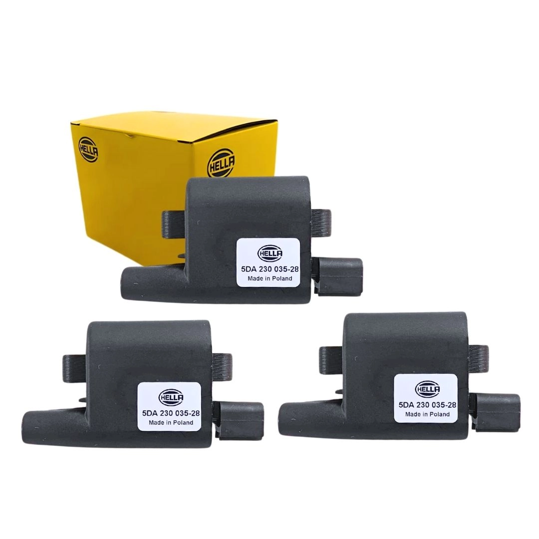 Kit 3 Bobina Ignição Para Pajero 3.0 1990 a 2001 Hella Kit 3 Bobina Ignição Para Pajero 3.0 1990 a 2001 Hella