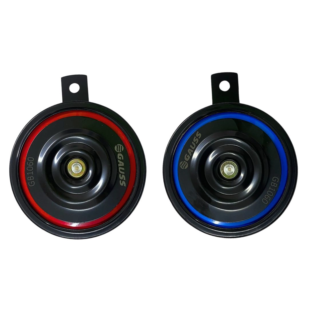 Par Buzina Tipo Disco 12v Universal Carro Moto Buzina Disco Duplo Universal 12v Gauss Som Alto e Forte