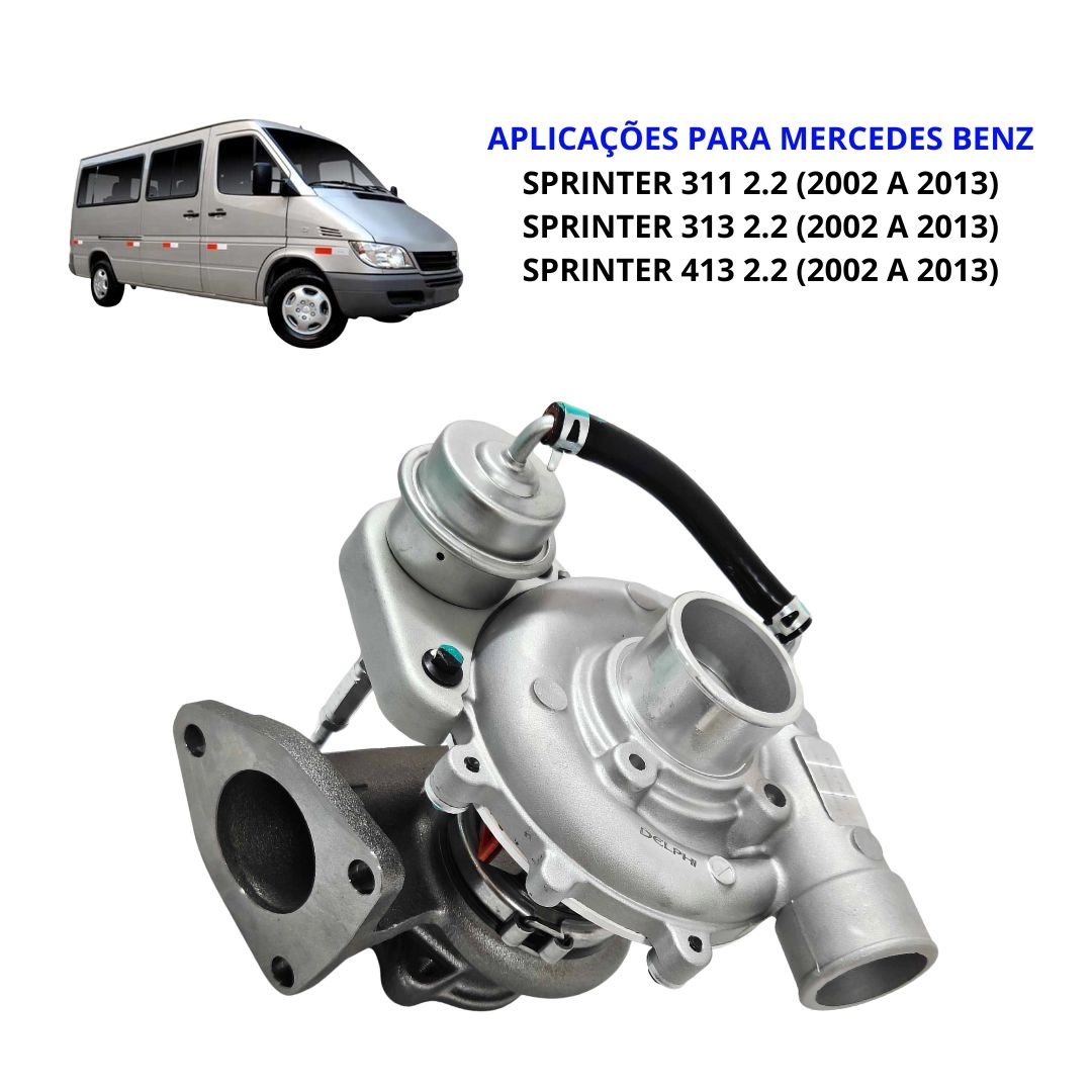 Turbina Turbo Compressor Para Sprinter 311 313 311 2.2 2002 a 2013 Delphi