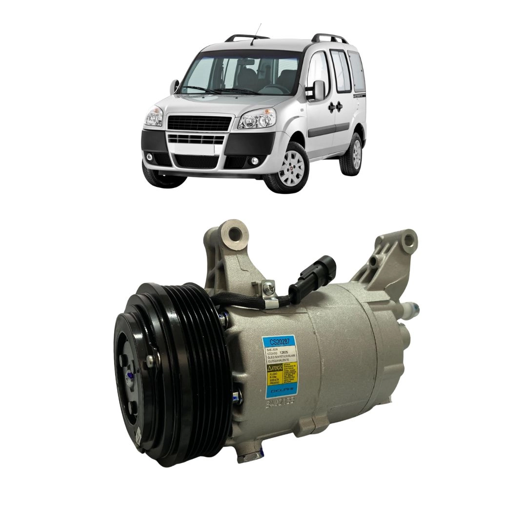 Compressor Ar Condicionado Para Fiat Doblo 1.8 2011 a 2019