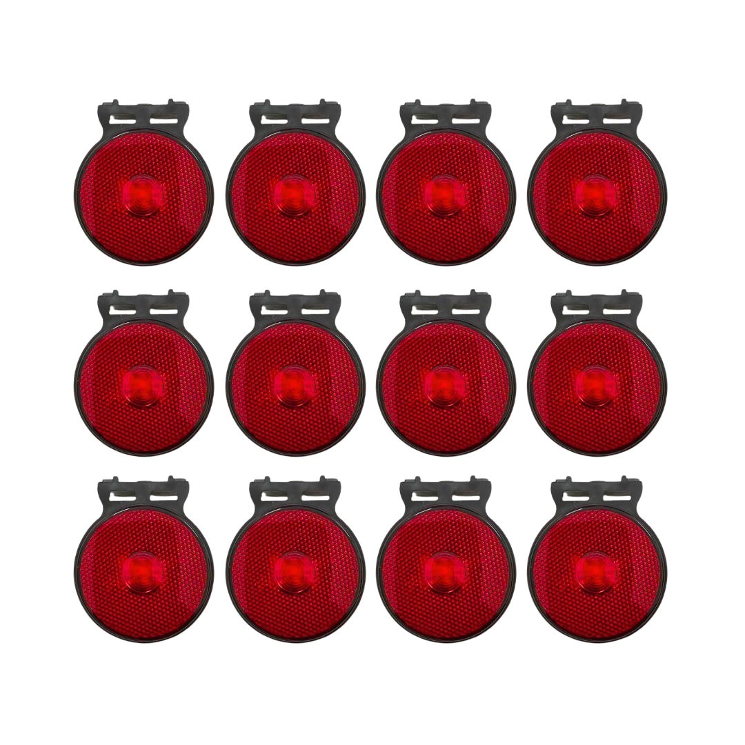 Kit 12 Lanternas Lateral Led Caminhão Carreta Com Suporte Vermelha P Kit 12 Lanternas Lateral Led Caminhão Carreta Com Suporte Vermelha P