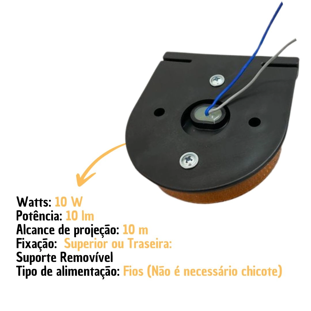 Lanterna Lateral LED Para Carreta Caminhão Trailer Reboque Com Suporte Amarela G 85mm