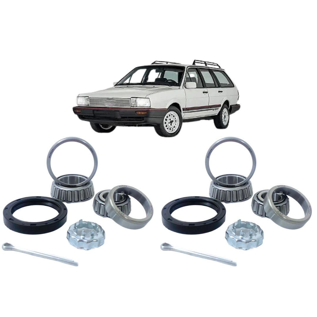 Kit 2 Rolamento Roda Traseira Para Santana Quantum 85 a 01