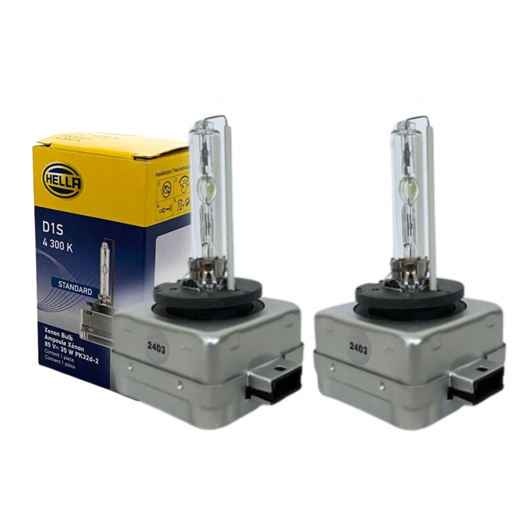Par Lâmpada Xenon D1S 4300k 12/24V Bivolt 35W Original Hella