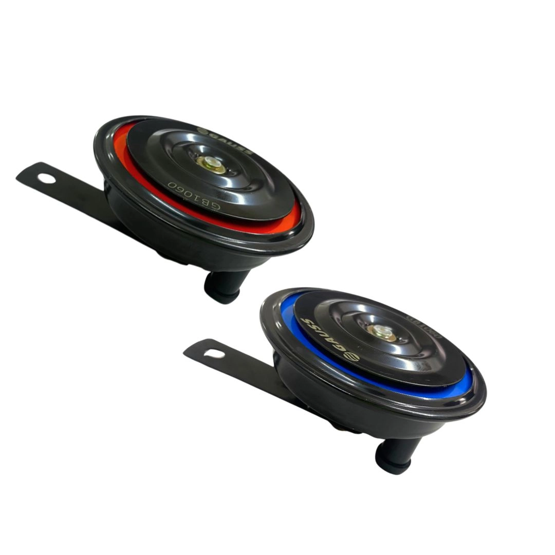 Par Buzina Tipo Disco 12v Universal Carro Moto Buzina Disco Duplo Universal 12v Gauss Som Alto e Forte