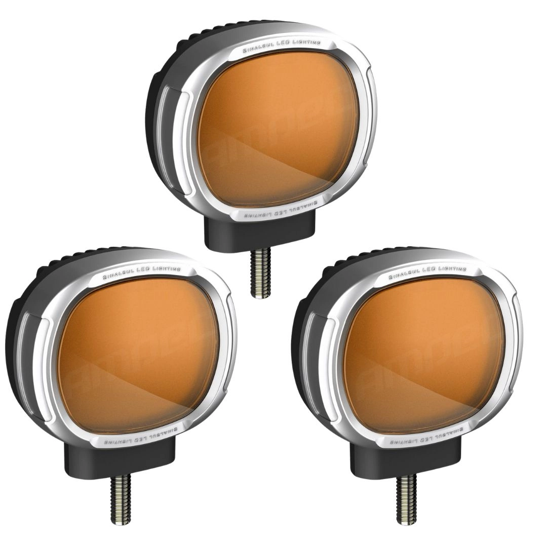 Kit 3 Lanternas Três Marias Foguinho Led Bivolt Amarela Kit 3 Lanternas Três Marias Foguinho Led Bivolt Amarela