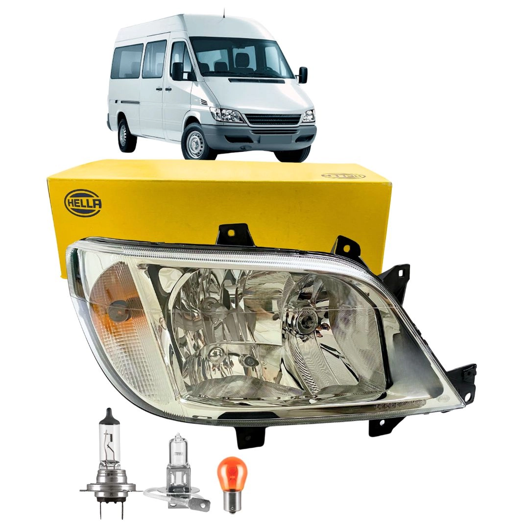 Farol Para Sprinter 414 NGT 416 CDI 1995 a 2006 LD Hella Farol Para Sprinter 414 NGT 416 CDI 1995 a 2006 LD Hella