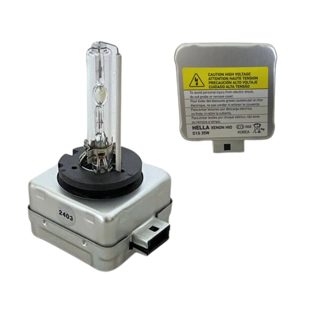 Lâmpada Xenon D1S 4300k 12V 24V Bivolt 35W Original Hella Lâmpada Xenon D1S 4300k 12V 24V Bivolt 35W Original Hella