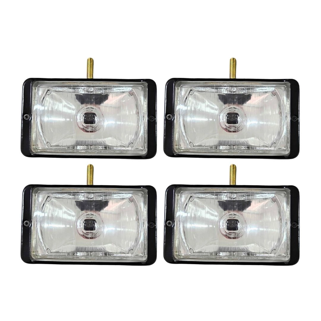 Kit 4 Farol Auxiliar Milha Para Scania T113 T142 T143 Vidro