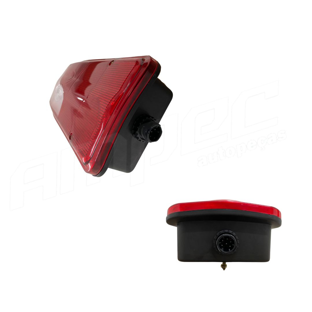 Par Lanterna Traseira Botinha LED 24v Para Scania Série 4 Scania Série 5 Após 2007 Com Vigia 