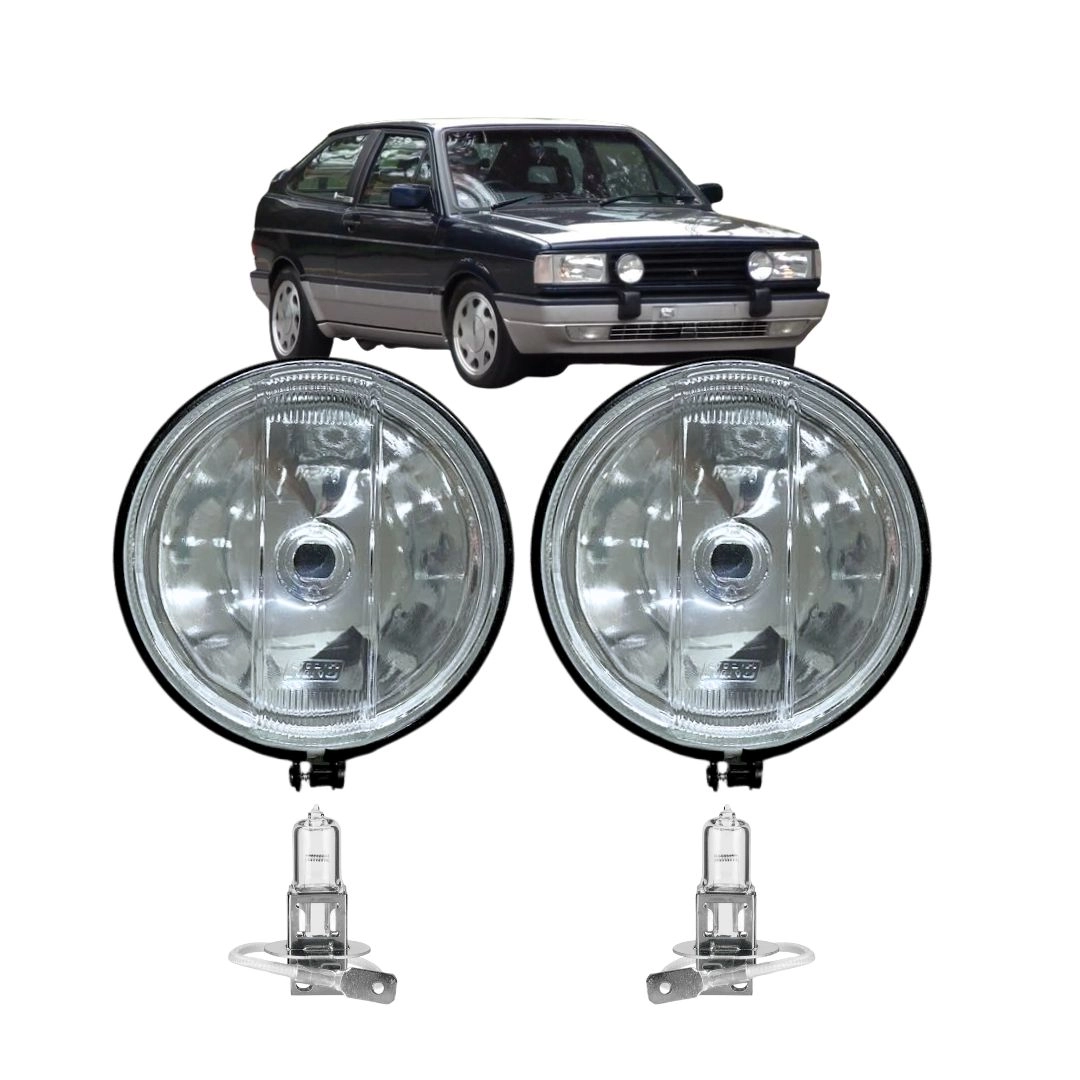 Par Farol Auxiliar Milha Redondo Para Gol GT GTS 1985 a 1994