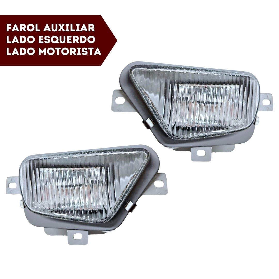 Par Farol Auxiliar Neblina Para S10 Blazer 1999 a 2000 Vidro Par Farol Auxiliar Neblina Para S10 Blazer 1999 a 2000 Vidro
