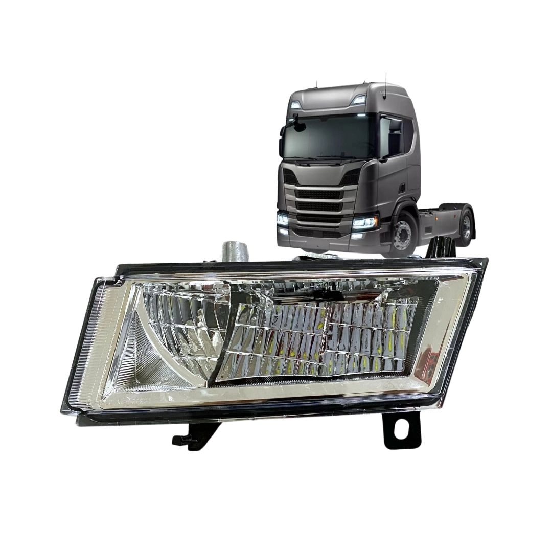 Farol Auxiliar Milha Neblina Para Scania Série 6 S6 NTG PGRS Após 2019 Lado Esquerdo Autolux 2552714 Farol Auxiliar Milha Neblina Para Scania Série 6 S6 NTG PGRS Após 2019 Lado Esquerdo Autolux 2552714