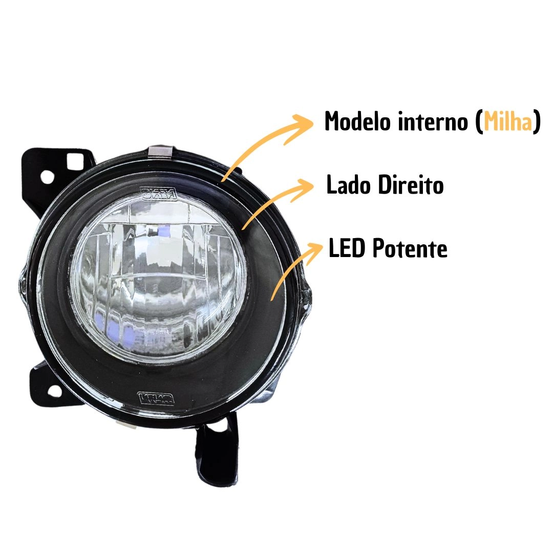 Farol Auxiliar Milha Para Scania Série S4 S5 Black LD Farol Auxiliar Milha Para Scania Série S4 S5 Black LD