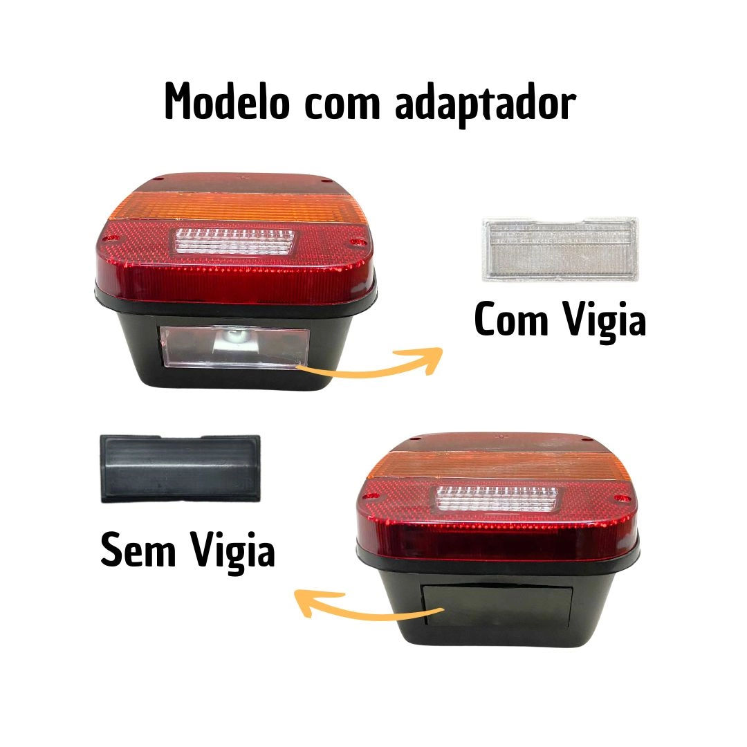 Lente Lanterna Traseira Lente Lanterna Marmita Marmitão Para Vw Ford Troller EDNUV00185