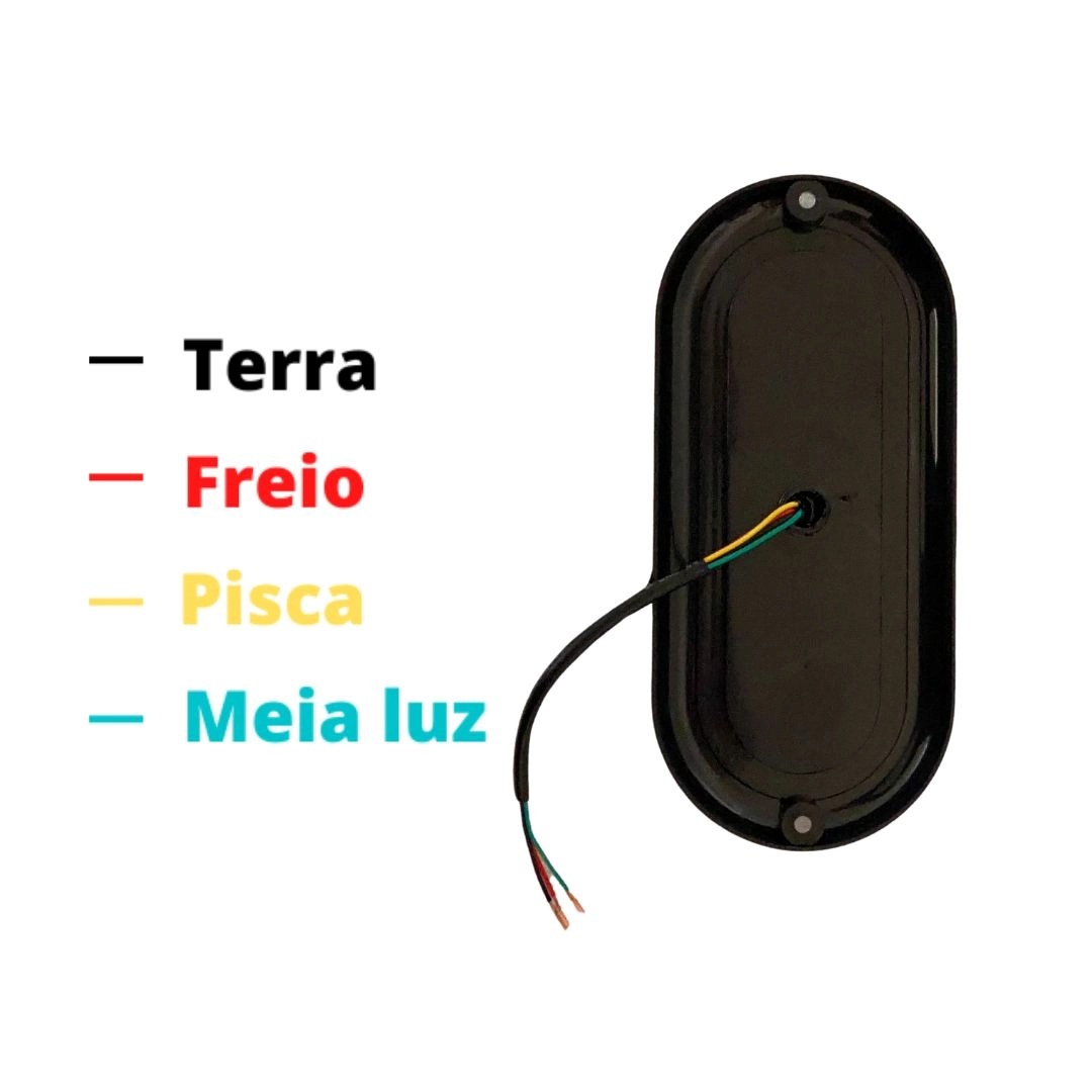 Lanterna Traseira Carretinha Universal 18 Leds Vermelha Lanterna Traseira Carretinha Universal 18 Leds Vermelha
