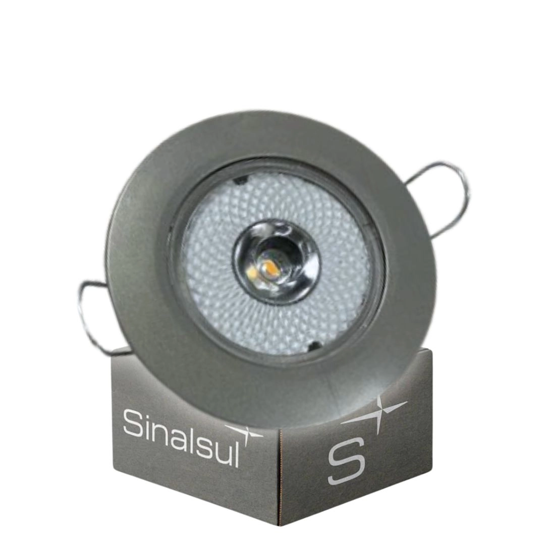 Lanterna Iluminação Interna Spot LED Bivolt Universal Cinza Lanterna Iluminação Interna Spot LED Bivolt Universal Cinza