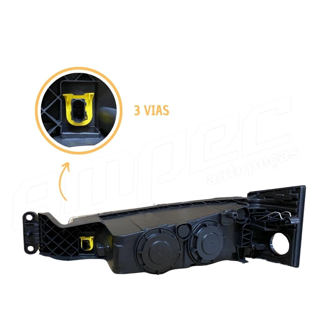 Farol Auxiliar Foco Duplo ParaVolvo FH16 Lado Direito Farol Auxiliar Foco Duplo ParaVolvo FH16 Lado Direito